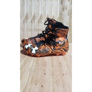 UA Under Armour Highlight Lux MC Sz 10 Football Cleats 3020165-081 Black/Orange